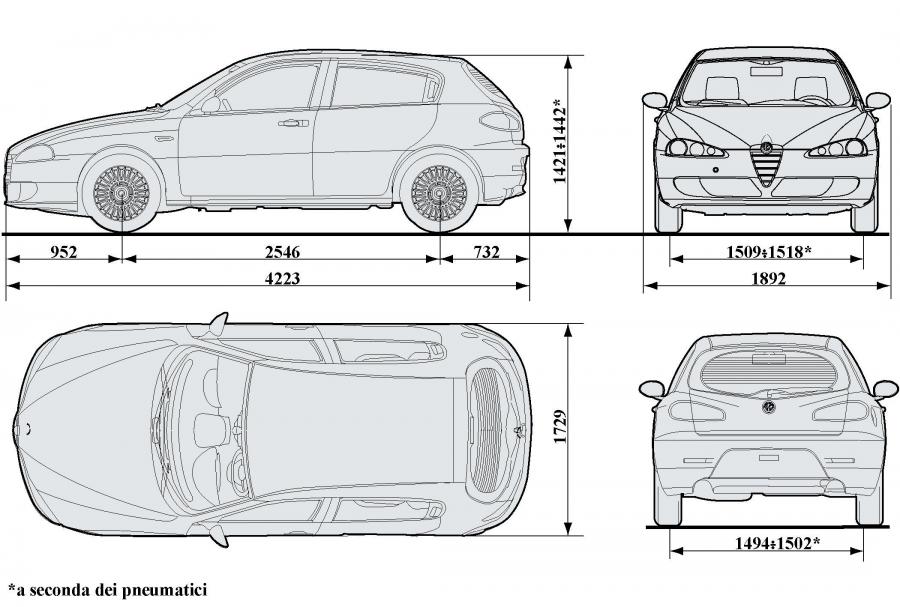 Схема Alfa Romeo 147 5-Door 2005 года  (фото 3 из 11)